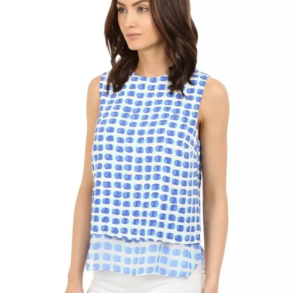 NWT Kate Spade Silk Layered Sleeveless Tank